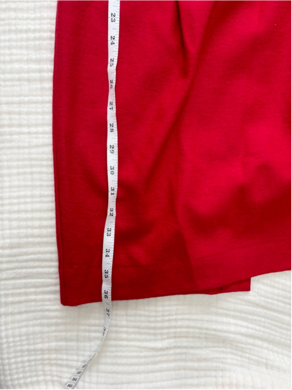 Women's Banana Republic Red Short Sleeve Dress Size 4 Wool - Picture 5 of 10